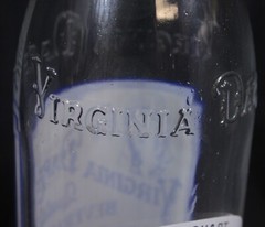 Vtg Virginia Dare Glass Bottle Detroit Quart General Beverage Co Cork Stopper