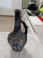 Vintage Italian Marchi Brescia stoneware bottle