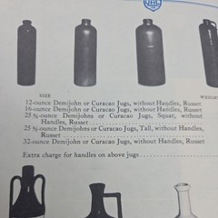 Uhl 11 Inch Demijon Wine Bottle. Unhandled. Blue. Mint. Rare.