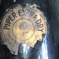 Vintage Piper-Heidsieck EMPTY 3L DOUBLE MAGNUM Champagne Bottle Reims, France