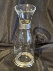 Bormrioli Rocco/Italy .5l mezzo litro F-95% Sterling Silver Bands Decantur 9.5&Prime;