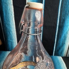 VTG Casadis Milano JUS DE Fruta Pink Wine Decanter 2 LITERS Antique