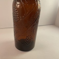 Bardenheier’s Wine Bottle Embossed Amber Glass 4/5 Qt 11” Tall