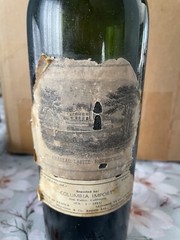 Empty Bottle 1924 Chateau Lafite Rothschild. Recorked May 27th 1980