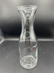 Vintage Paul Masson Clear Glass Wine Carafe Since 1852 Decanter Pitcher