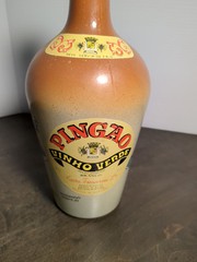 Vintage Souvenir Portugal Fondango Ribate Jo Rose Wine Glass Bottle