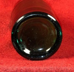 Antique Emerald Green Glass Turn-Molded Bottle Appx 8.25&Prime; Tall
