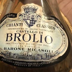 Chanti Costello Di Brolio Wine Bottle Italy Wicker Bottom Rare 1965 Italian