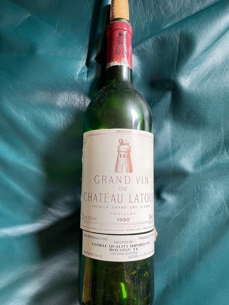 Chateau Latour, Mouton Rothschild Vintage Wine Bottles
