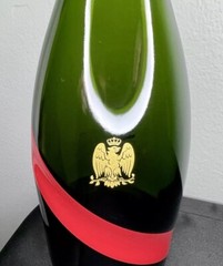 G.H. Mumm Empty Champagne Bottle 12” Green Red Gold Classic Home Man Cave Decor