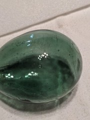 Vintage Rounded Bottom Hand Blown glass Wine Bottle