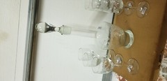 Toscany Etched Crystal Decanter with 6 Glasses