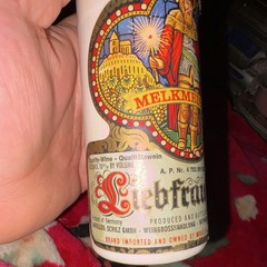Melkmeister 1978 Liebfraumilch White Rhine Wine Bottle 375 mL Empty