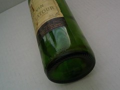 Vtg 1981 Grand Vin De Chateau Latour Empty WINE BOTTLE France