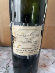 Empty Bottle 1924 Chateau Lafite Rothschild. Recorked May 27th 1980