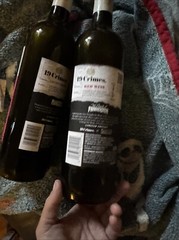 19 Crimes, 2 Universal Monster Empty Wine Bottles Frankenstein Bride Halloween