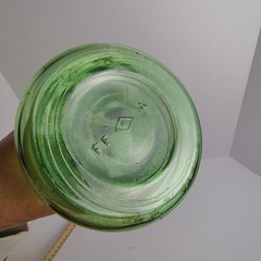 Chianti Italian Wine Bottle Green 7 Inches Tall 1 Pint Vintage Glass