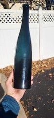 Antique Hock/Rhine Wine Bottle Dark Teal Jim Thorpe PA 1800s Kemple Wheaton?
