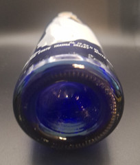 Kestrel Marilyn Monroe Cobalt Blue Collectible Wine Bottle Cut Vase Yakima Val.
