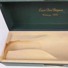 Dom Perignon Vintage 1990 Empty Champagne Bottle with Presentation Box