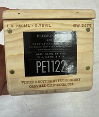 Promontory 2012 Napa Valley Red Wine Single Wooden Box Only 750ML