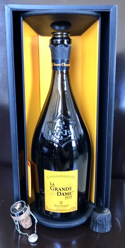 Veuve Clicquot La Grande Dame 2008 Champagne Empty Bottle Muselet Cork Gift Box
