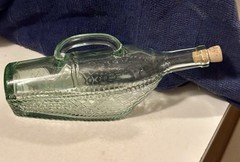 Vintage London Winery Ltd Wine Decanter Bottle-in-a-basket Design Empty 1960s