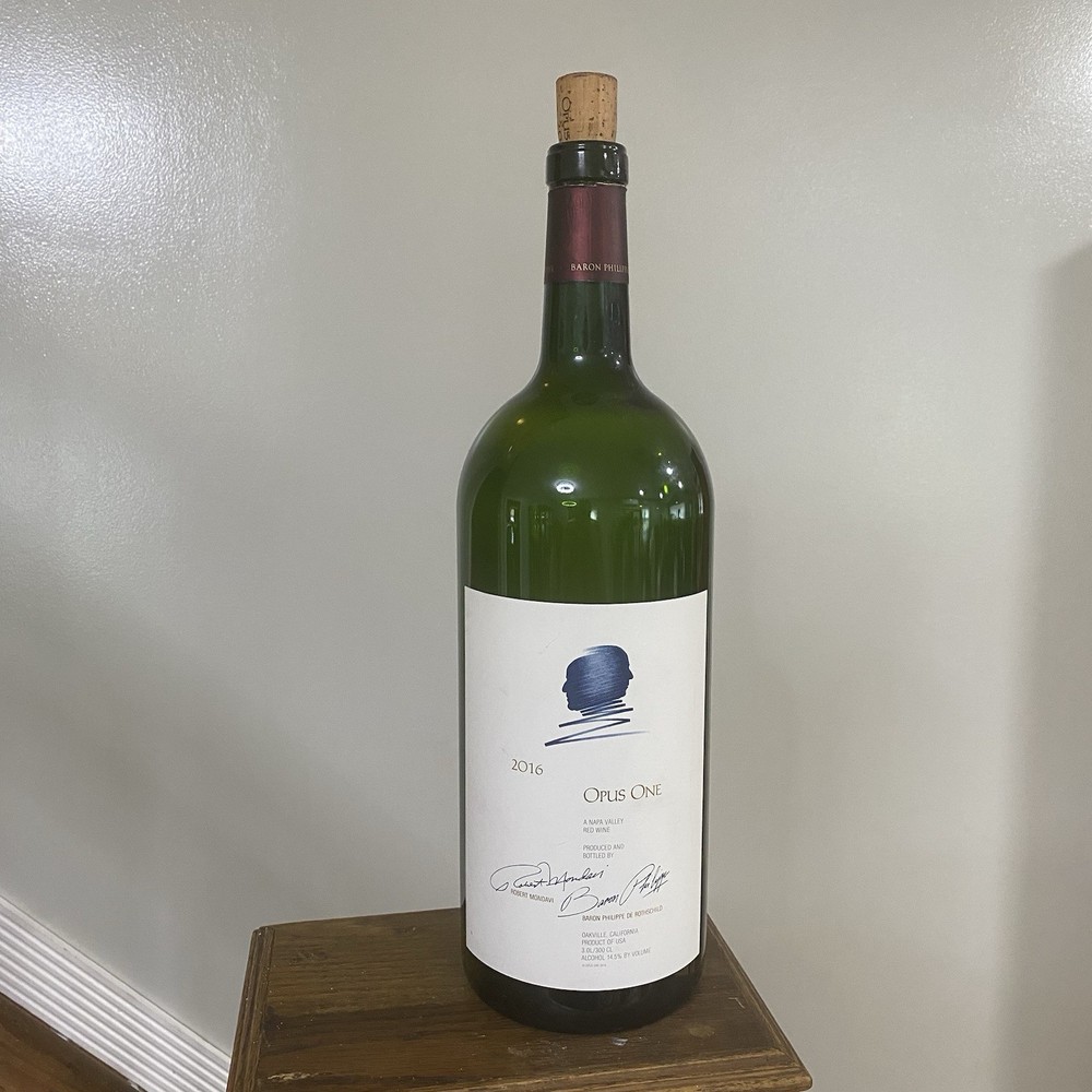 Opus One 2016 3.0L Empty/Unwashed Bottle w/ Cork!