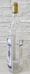 Empty Bottle Large Glass Labelled 3 Litre Capacity Vermouth Bouquet of Moldova