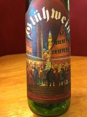 Gluhwein Germany ChristmasMulled Wine Empty 1L Bottle GreenGlass ScrewTop Labels