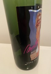 SEXY Swimsuit Marilyn Monroe 1992 Merlot Wine Bottle EMPTY Napa Valley