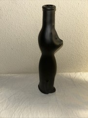 Moselland Black Cat Shaped Glass Wine Bottle 500ml 2018 EMPTY Decor Vase 13”