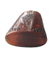 Jordan Amber Wine Bottle with Embossed Grapes Motif Vintage 1920’s