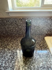 VINTAGE Dark Green D.O.M Wine Bottle