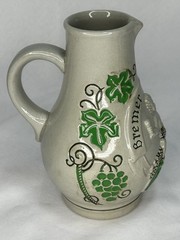 Vintage German Bremer Ratskeller .5Liter Wine Jug 6.5&Prime; Tall Green
