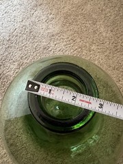 🇺🇸Demijohn 56 Wine Carboy Huge Green Glass Bottle 25.5&Prime; Tall 17.5&Prime; Wide🇺🇸