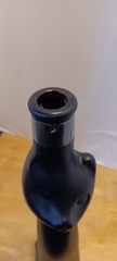 2012 Mosel Riesling Black Matte Cat Empty Wine Bottle 13 Inches Decor