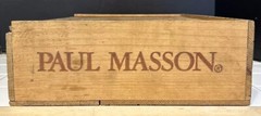 Vintage Paul Masson Since 1852 20.75” x 12.5 » WOOD WINE CRATE Winery Box