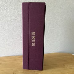 Empty KRUG Grande Cuvee France Champagne Gift Box Only Crimson Case 2004-2011