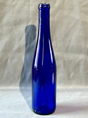 Cobalt Blue Glass Wine Bottle Small 10.75&Prime; Tall, Home Brew, New & Ready to Use!