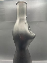 Happy Cat Shaped Mosel Riesling Satin Black Wine Bottle Decanter Vase 2011