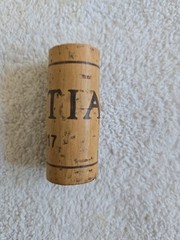 Vega Sicilia Pintia Wine Cork. 2017 Vintage.