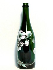 PERRIER JOUET EMPTY 750 ML ANEMONE CHAMPAGNE BOTTLE SEAGRAM CHATEAU ESTATE NYC