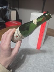 Vintage 1950s Christian Brothers Champagne Brut Green Glass Bottle! Rare To Find