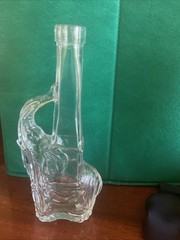 Vintage Collectors Elephant Wine Glass Bottle made In Italy MCM