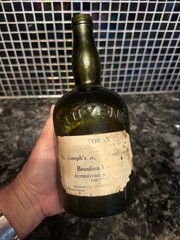 Rare 1920s Beaulieu Vineyard Empty Bottle TOKAY Altar Wine Rutherford Napa Valle