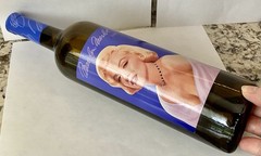 Empty MARILYN Merlot 2007 Unwashed Wine 750ml Bottle without the cork.