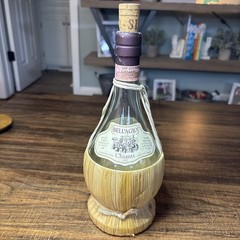 2002 Bell&rsquo;Agio Chianti Empty Bottle With Rattan Wrap