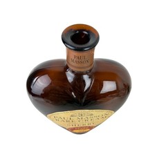 Heart Shaped Glass Wine Bottle PAUL MASSON RARE CREAM SHERRY Curve’e No. 002c