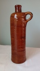 Vintage Stoneware Wine Bottles Newberry Wine And Lancers Wine Red Brown Wine Art